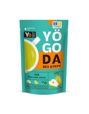 Yogoda Yogoda Tea Sugar Free (50 g, груша, лайм, чебрець)