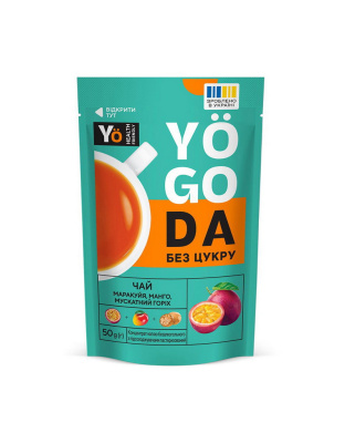 Yogoda Yogoda Tea Sugar Free (50 g, маракуйя, манго, мускатний горіх)