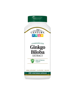 21st Century Ginkgo Biloba Extract (200 veg caps)