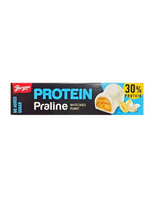 Bergen Protein Praline (50 g, white choco peanut)