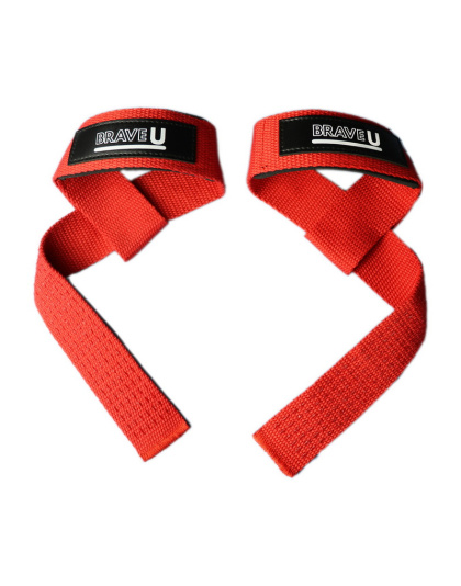 Brave U Lifting Straps Red