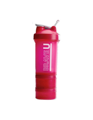 Brave U Shaker 3 in 1 (450 ml, pink)