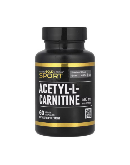 California Gold Nutrition Acetyl-L-Carnitine 500 mg (60 veg caps)