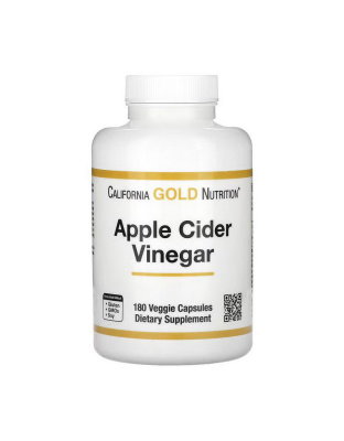California Gold Nutrition Apple Cider Vinegar (180 veg caps)