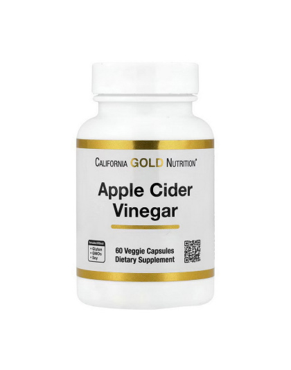 California Gold Nutrition Apple Cider Vinegar (60 veg caps)