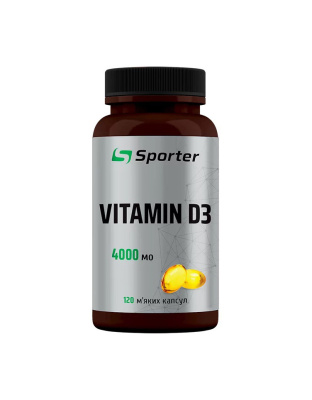 Sporter Vitamin D3 4000 IU (120 sgels)