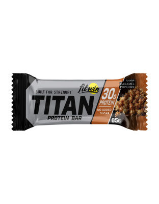 FitWin Titan Protein Bar (85 g, caramel popcorn)