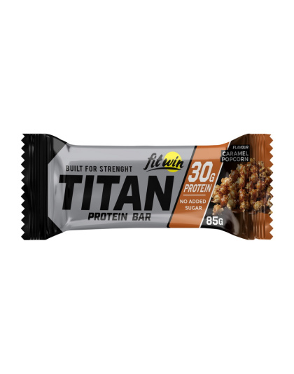 FitWin Titan Protein Bar (85 g, caramel popcorn)