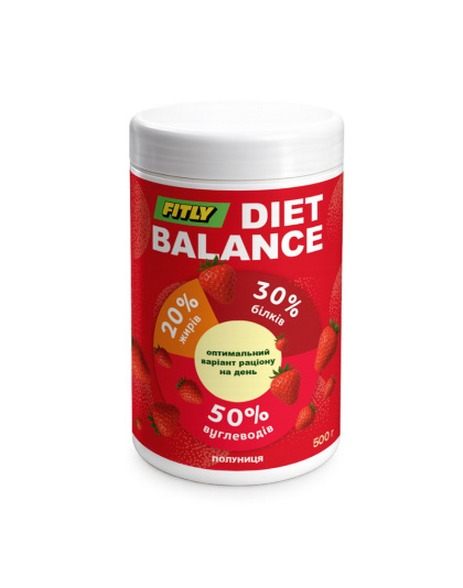 Fitly Diet Balance (500 g, strawberry)