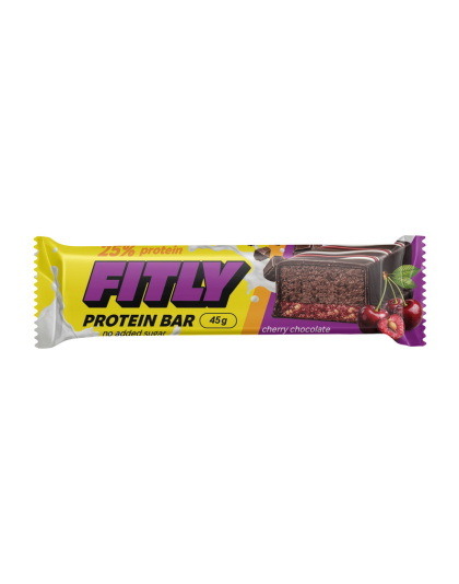 Fitly Fitly 25% Protein Bar (45 g, cherry chocolate)