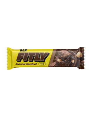 Fitly Fitly Bar No Sugar Added (45 g, brownie hazelnut)