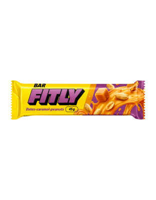 Fitly Fitly Bar No Sugar Added (45 g, dates caramel peanuts)