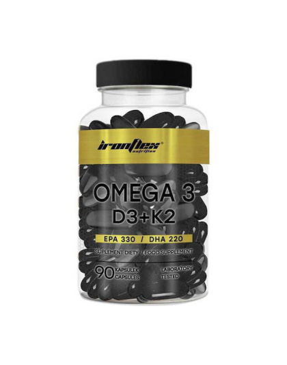 IronFlex Omega-3 D3+K2 (затертий термін придатності) (90 caps)