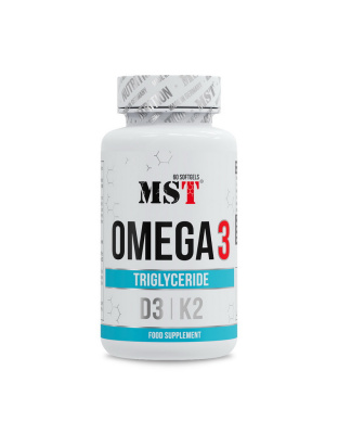 MST Omega 3 Triglyceride D3 + K2 (60 softels)