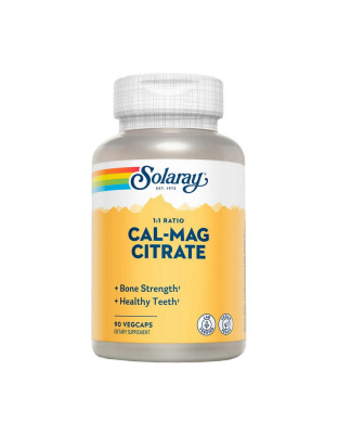 Solaray Cal-Mag Citrate (90 vegcaps)