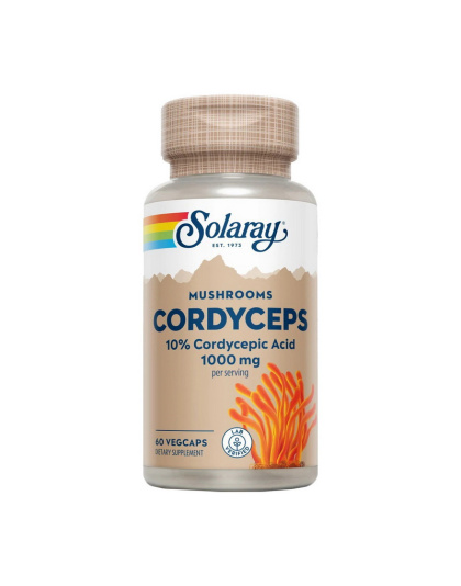 Solaray Cordyceps Mushroom 1000 mg (60 veg caps)