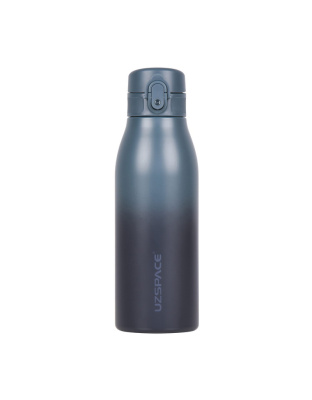 UZSPACE Uzspace Iron Waterboottle 4203 (600 ml, blue/grey)