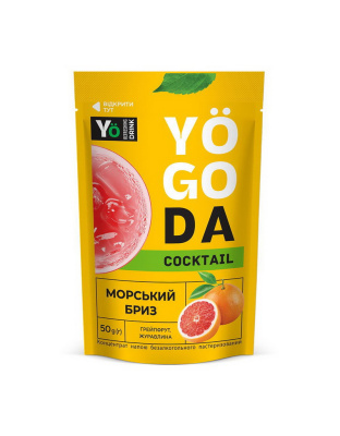Yogoda Yogoda Cocktail (термін до 28.08.2026) (50 g, грейпфрут, журавлина)