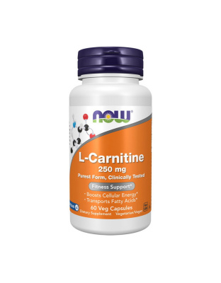 NOW L-Carnitine 250 mg purest form (60 caps)