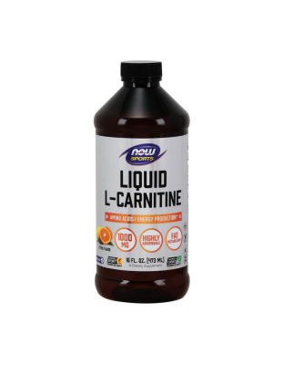 NOW L-Carnitine Liquid 1000 mg (473 ml, citrus)