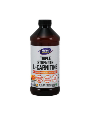 NOW L-Carnitine Liquid 3000 mg (473 ml, citrus)