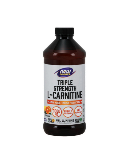 NOW L-Carnitine Liquid 3000 mg (473 ml, citrus)