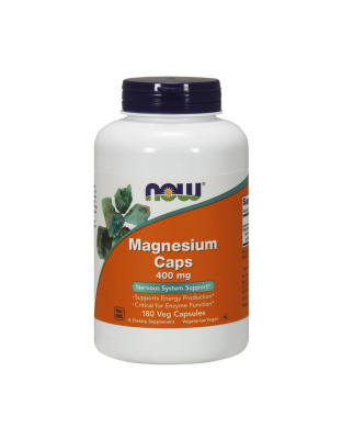NOW Magnesium Caps 400 mg (180 caps)