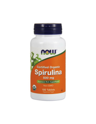 NOW Spirulina 500 mg organic (100 tabs)