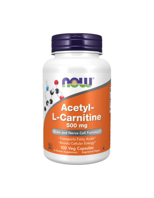 NOW Acetyl-L-Carnitine 500 mg (100 veg caps)