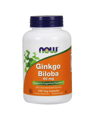 NOW Ginkgo Biloba 60 mg (240 caps)