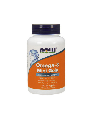 NOW Omega-3 Mini Gels (180 softgel)