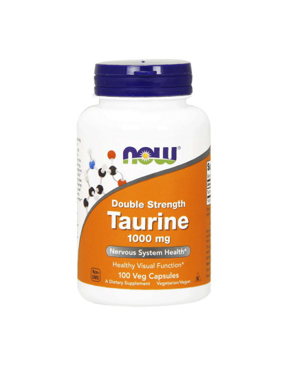 NOW Taurine 1000 mg Double Strenth (100 veg caps)