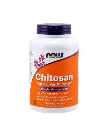 NOW Chitosan 500 mg plus Chromium (240 veg caps)
