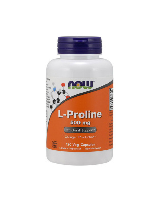 NOW L-Proline 500 mg (120 veg caps)