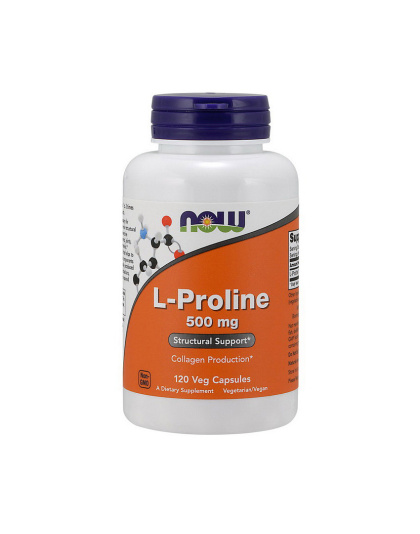 NOW L-Proline 500 mg (120 veg caps)