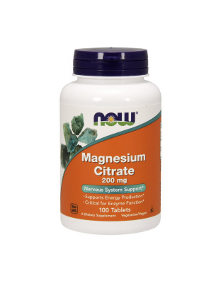 NOW Magnesium Citrate 200 mg (100 tabl)