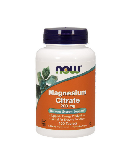 NOW Magnesium Citrate 200 mg (100 tabl)
