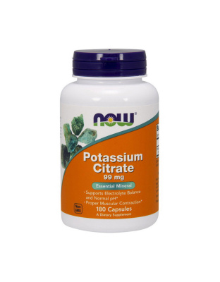 NOW Potassium Citrate 99 mg (180 caps)