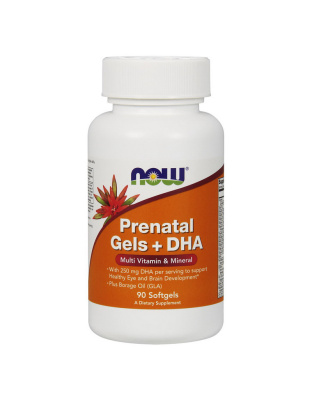 NOW Prenatal Gels + DHA (90 softgel)