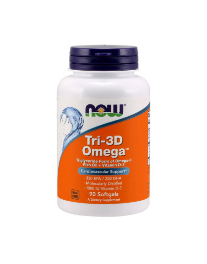 NOW Tri-3D Omega-3 (90 softgels)