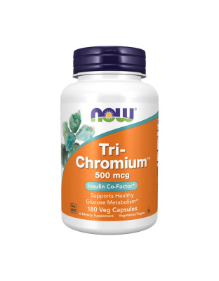 NOW Tri-Chromium 500 mcg (180 veg caps)