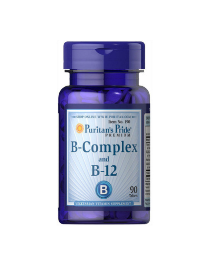 Puritan's Pride Vitamin B-Complex and Vitamin B-12 (90 tablets)