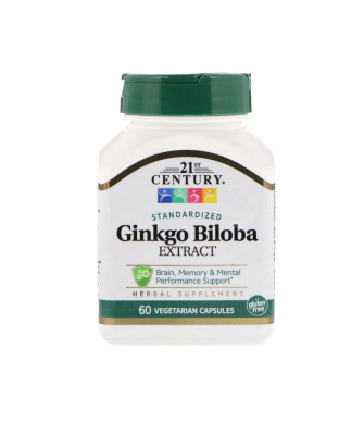 21st Century Ginkgo Biloba (60 veg caps)
