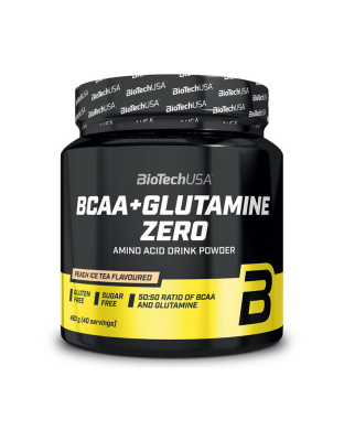 BioTech BCAA + Glutamine ZERO (480 g, orange)