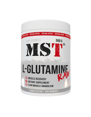 MST L-Glutamine Raw (500 g, unflavored)