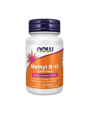 NOW Methyl B-12 5000 mcg (60 Lozenges)