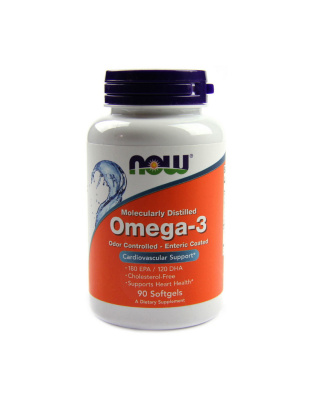 NOW Omega-3 Odor Controlled - Enteric Coated (90 softgels)