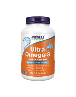 NOW Ultra Omega-3 (180 fish softgels)