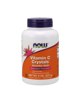 NOW Vitamin C Crystals (227 g, unflavored)