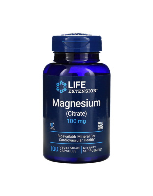 Life Extension Magnesium Citrate 100 mg (100 veg caps)